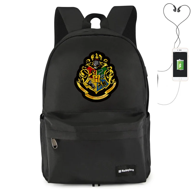 

Harri Potter 21 inch Laptop Backpack USB Charger Backpack Men Travel Backpack Waterproof School Bag for Women Girl Mochila