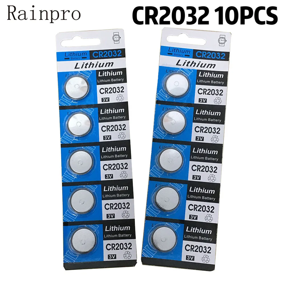 

10PCS/LOT 3V CR2032 2032 Coin Cell Button Wholesale High Capacity Lithium Battery For Toys Remote/Watch