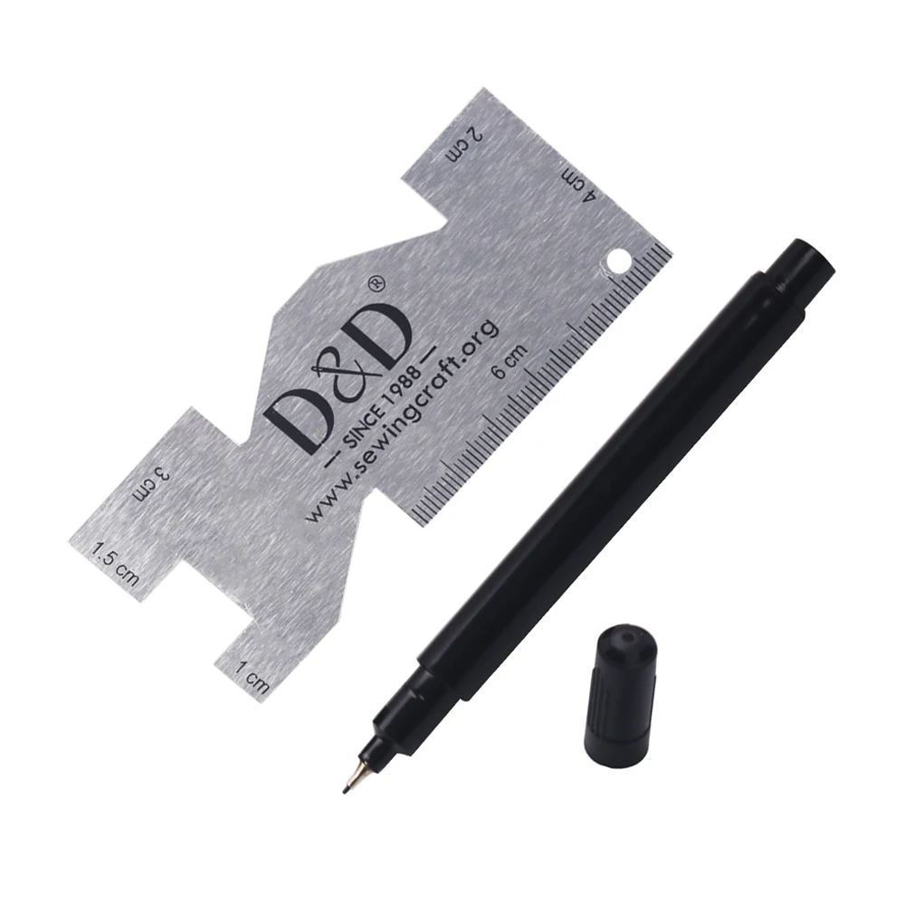 

Metal Sewing Measuring Gauge Quilting Rulers&Tailor's Pencil Tailor Permanent Marking Dressmaking Craft Sewing Accessories