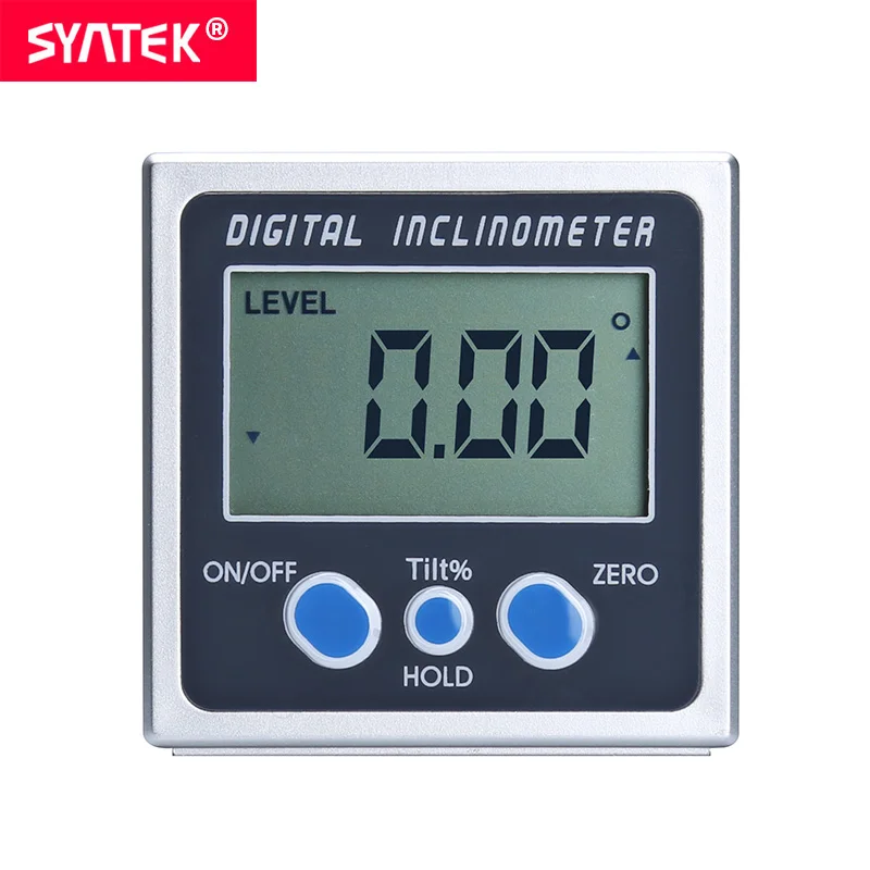 Syntek Digital Bevel Box Angle Gauge Meter Electronic Digital Spirit Level Protractor plastic
