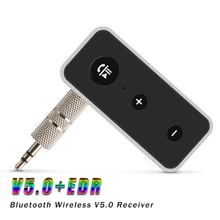 V5.0 беспроводной Bluetooth аудио приемник громкой связи адаптер Bluetooth 5,0 музыкальный стерео трансмиттер Aux 3,5 мм разъем с микрофоном динамик