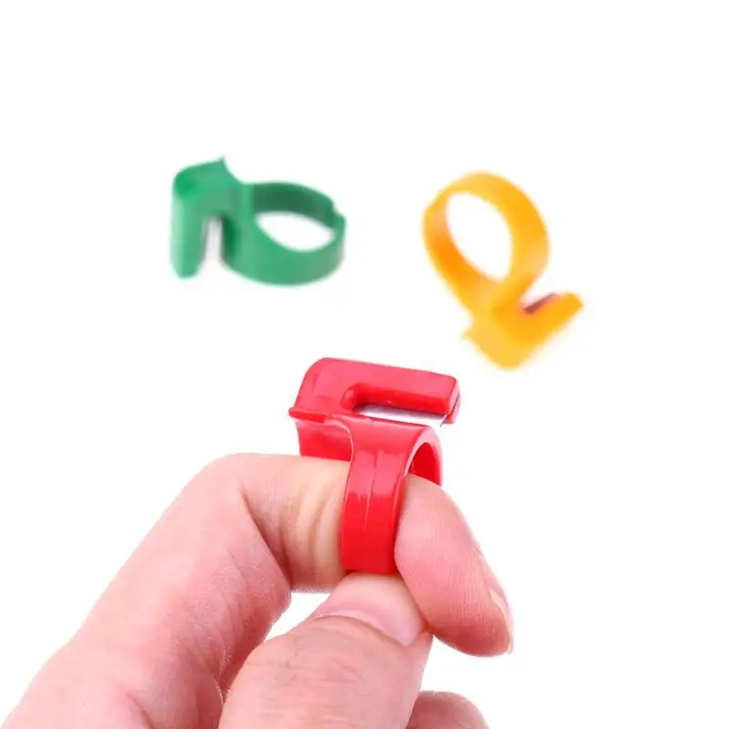 3 шт пластиковый наперсток для шитья, кольцо с лезвием, наперсток для пальца, резец для резьбы, рукоделие, Швейные аксессуары, тангентный инструмент, цвет радуги