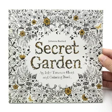 1 шт 24 стр. снять стресс для детей и взрослых, рисования книга Secret Garden английское издание убить время книжка-раскраска