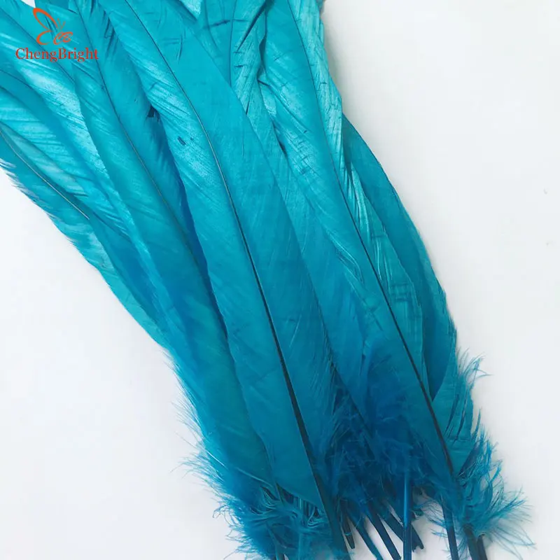 100PCS 30-35CM Natural Rooster tail Feathers For Decoration Craft