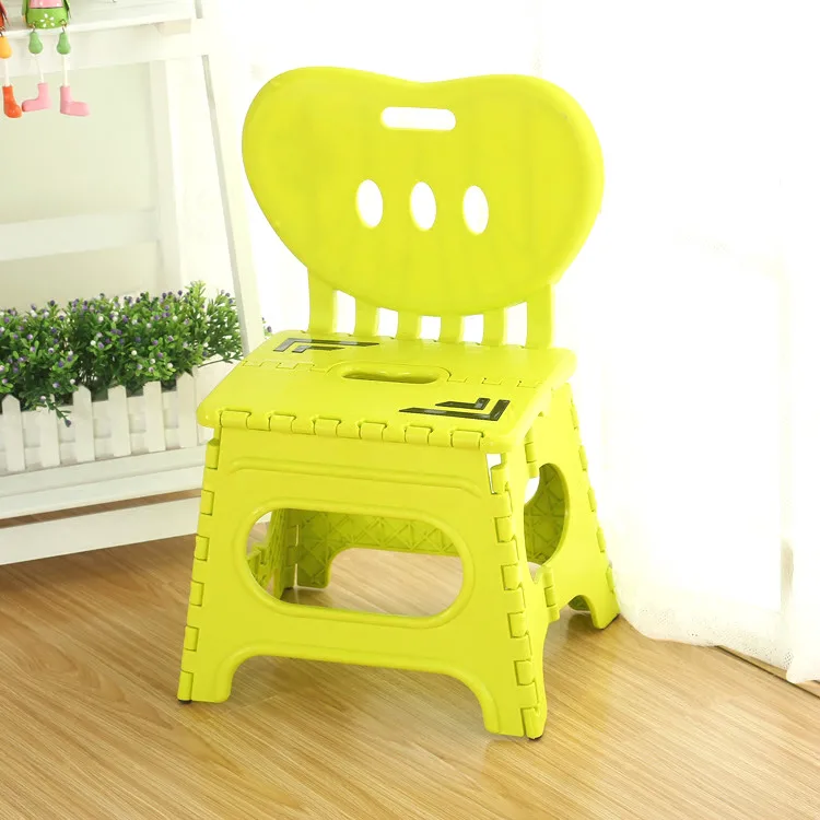 Многофункциональный складной стул пластиковая спинка портативный домашний стул креативный детский сад маленький стул детская мебель