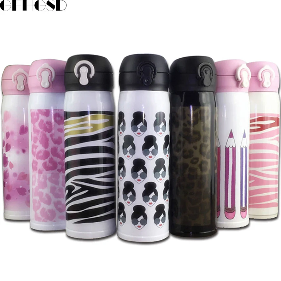 

Garrafa Termica 500ML Stainless steel Travel Mug Coffee Tea Vacuum Insulated Thermal Bottle Travel Drink Water Bottle Thermo Mug