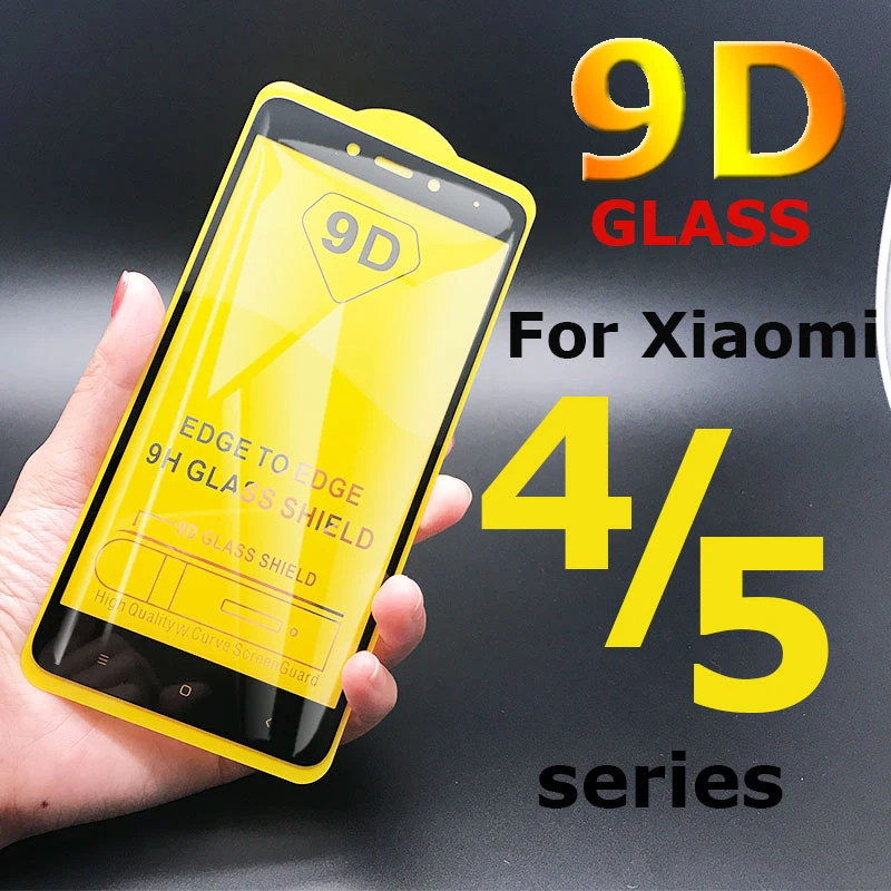 9D Не доставая его из чехла для Xiaomi Redmi Note 4x Экран протектор Стекло 4 4A 5 5A 5X mi A1