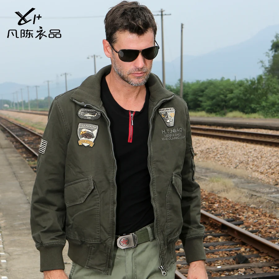 Plus size M XXXXL combat jacket mens casual bomber coat men's fashion