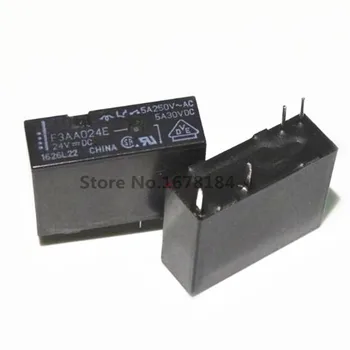 

100Pcs Relay F3AA005E F3AA005 F3AA012E F3AA012 F3AA024E F3AA024 5VDC 12VDC 24VDC 4Pin 5A 250VAC