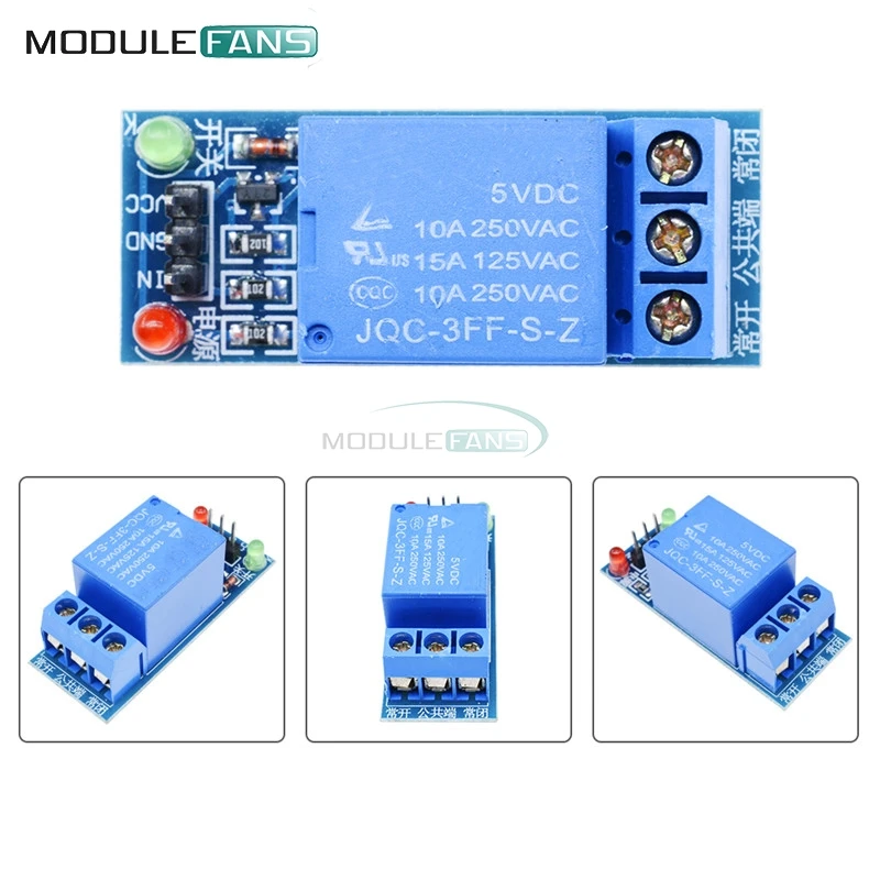 5 шт. В 1 канал 1CH низкий уровень релейный модуль Интерфейсный щит для Arduino PIC AVR DSP ARM