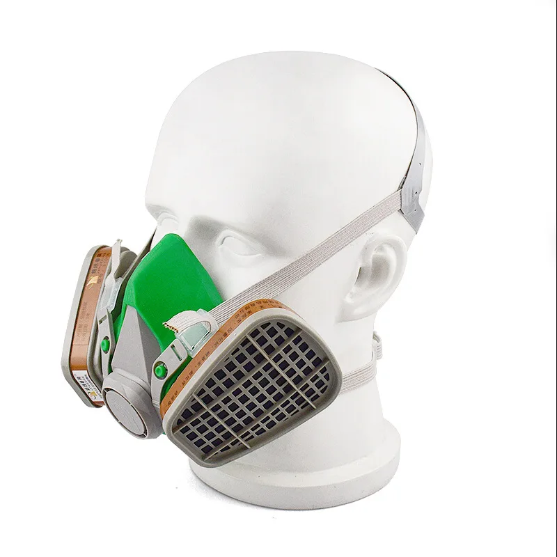 

Chemical Respirator Dust Mask Rubber Gas Mask Work Safety Equipment for Spray Paint Factory Mine Laboratory Mask Protection