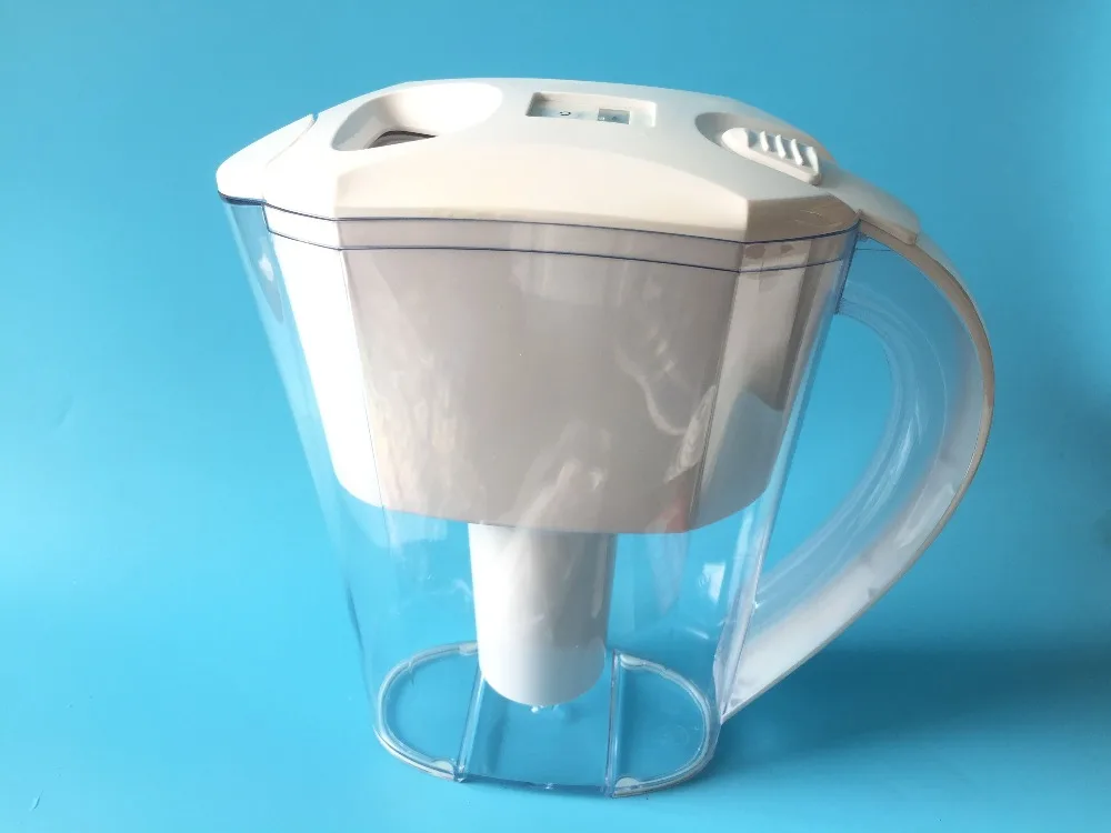 

2.5L Alkaline Water Pitcher Solution/portable water filter/water softener with refreshable filter cartridge&filter life counter