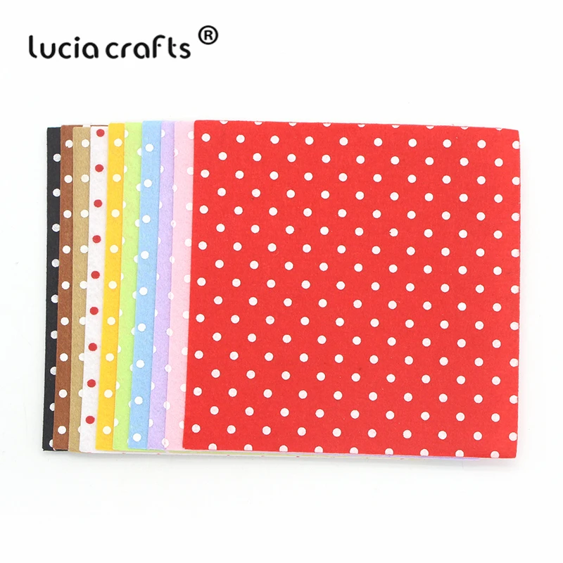 Lucia crafts 10 шт. 15*15 см полиэстер; нетканый войлочная ткань DIY Ручная работа шитье украшения Материал B0602