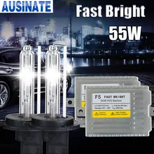 F5 12В 55 Вт 0,1 второй Быстрый Яркий H1 H3 H4-1 H7 H8 H9 H10 H27 881 9005 9006 Авто HID XENON kit(набор для ксенона), 55 ватт hid xenon комплект 4300k 6000k