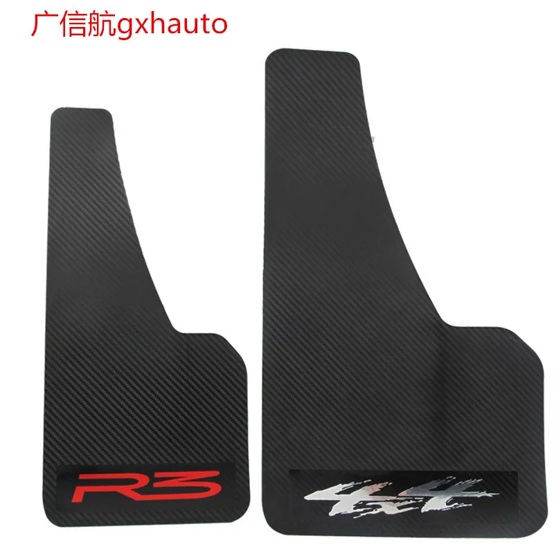 Two pcsTop racing universal Truck Mudguard Auto Front Rear Wheel Black