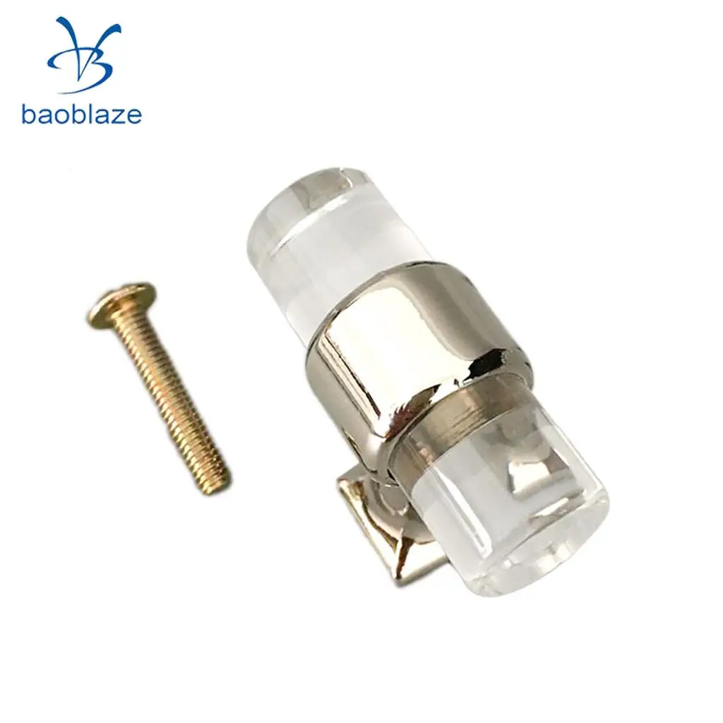 2Pcs 40mm Acrylic Cabinet Home Furniture Door Knob T Bar Knob Pull Handle