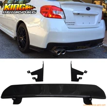 Fit For 2015 2016 Subaru WRX STI 4Dr Rear Bumper Lip Diffuser Carbon Fiber CF