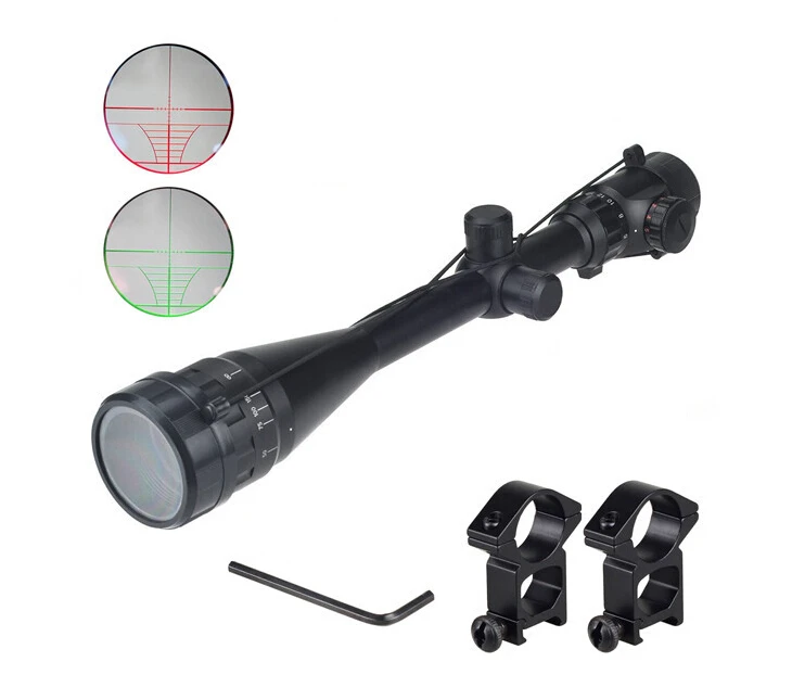 

6-24X50 Adjustable Green Red Dot Illuminated Tactical Riflescope Reticle Optical Sight Scope for Shotgun softair Riflescopes