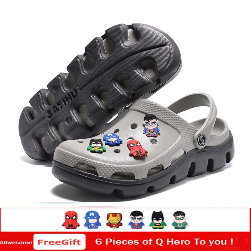 Alllwesome Croc Shoes Men Summer Sandals Lightweight Massage Camouflage