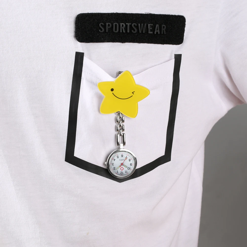 Plastic Cute Cartoon Pattern Ornament Nurse Premium Quartz Watches for Women Nurse Practical Luminous Function Pendant 5