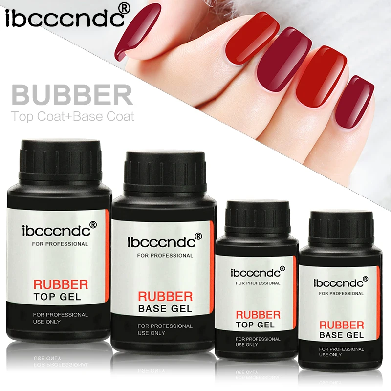 

Fast Dry UV Rubber Base Coat Top Coat Long Lasting No Clean Varnish Shiny Gel Nail Polish Primer Nail Art Design IBCCCNDC