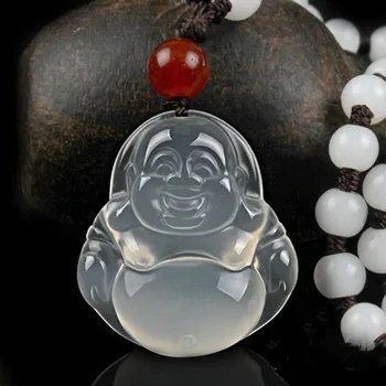 

100% natural stone hand carved sweater chain necklace pendant jewelry gift free shipping