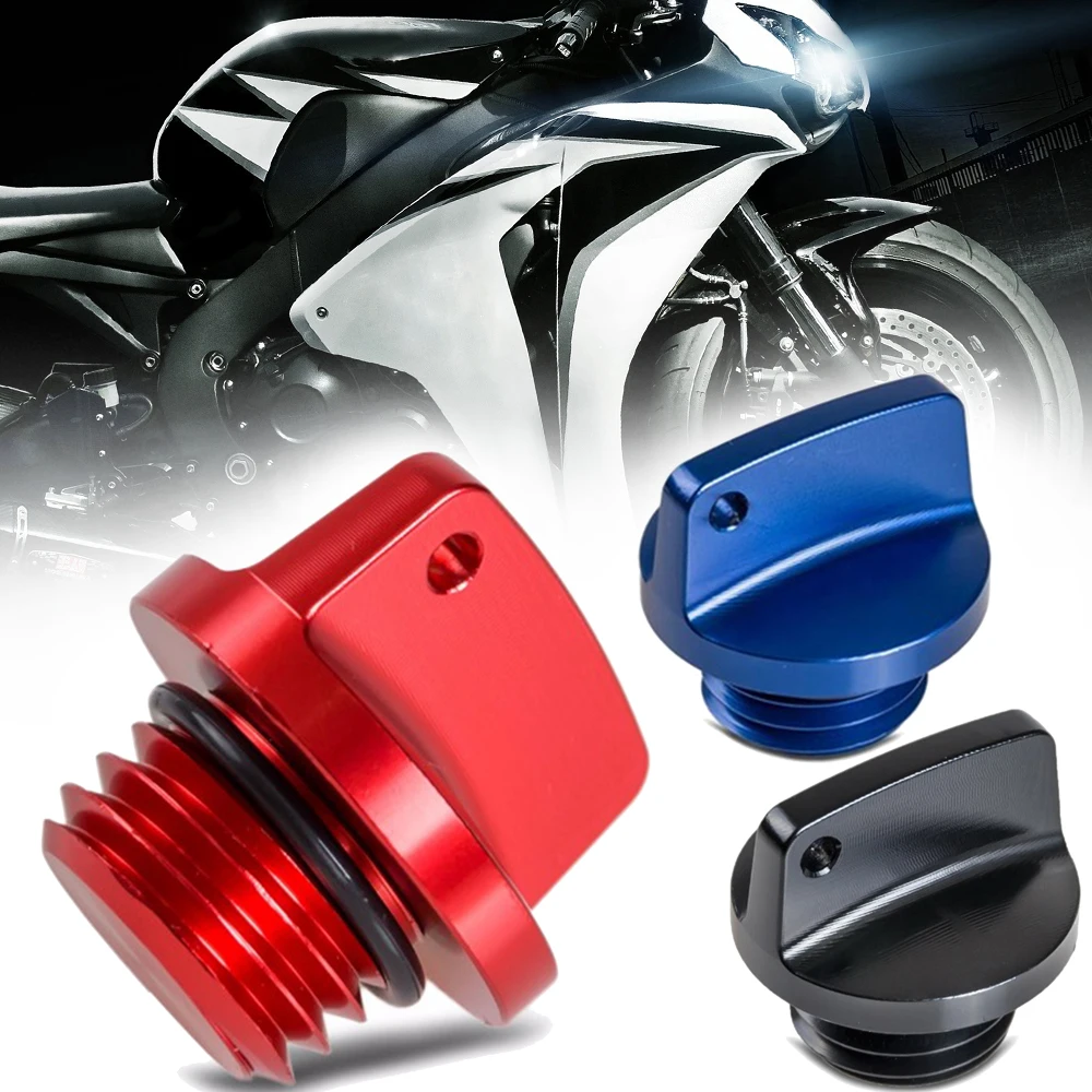 

1PC M20x2.5 Oil Filler Aluminum Cap Plug With Rubber O-ring Motorcycle Accessories For Yamaha For Suzuki For Kawasaki