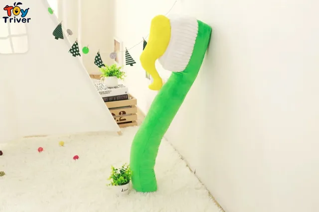 Kawaii Dentist Toothbrush Plush Toys Pillow Cushion Bolster Stuffed Dolls Kids Birthday Gifts Present Home Shop Room Sofa Decor