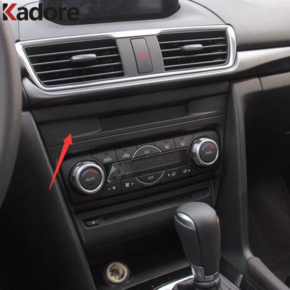 

Car Styling For Mazda 3 M3 Axela 2017 2018 ABS Matte Center Console Trim Cover Middle Control Panel Sticker Interior Accessories