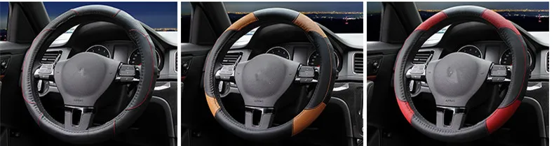 Чехол на руль из натуральной кожи, автомобильные аксессуары для Volkswagen Golf 6 7 PASSAT CC magotan lamando polo
