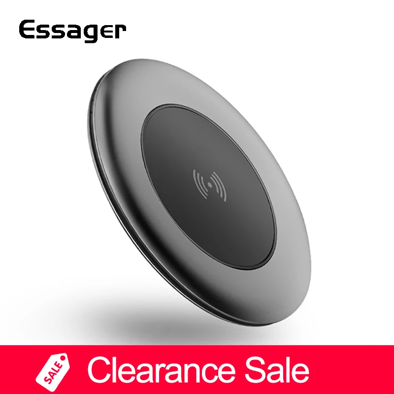 

Essager 10W Qi Wireless Charger for iPhone 11 Pro Xs Max X 8 Plus Samsung S10 Xiaomi Wirless Charger Fast Wireless Charging Pad