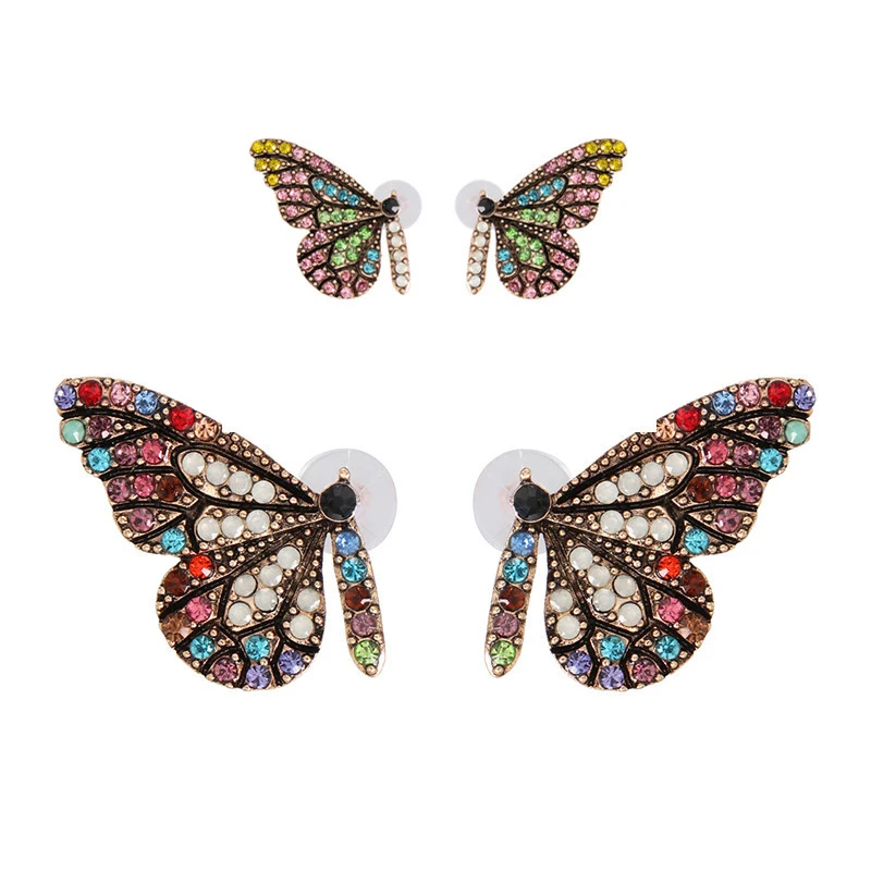 

Earring Beautiful Butterfly Wings Crystal Zircon Women Seaside Graceful Party Wedding Stud Earring Fashion Gifts Accessories