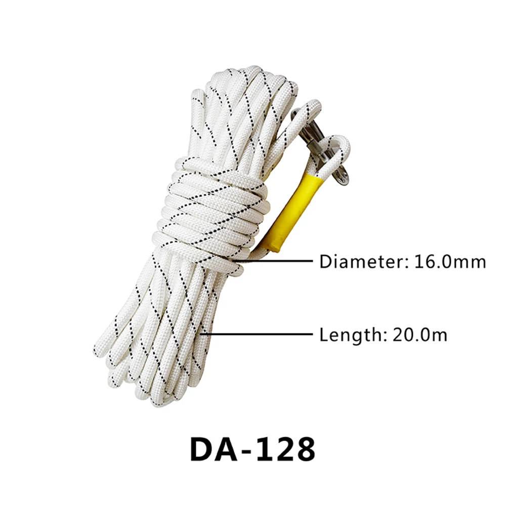 

16mm Diameter Outdoor Rock Climbing Rope Fire Escape Safety Braided Cord High Strength Safety Rope