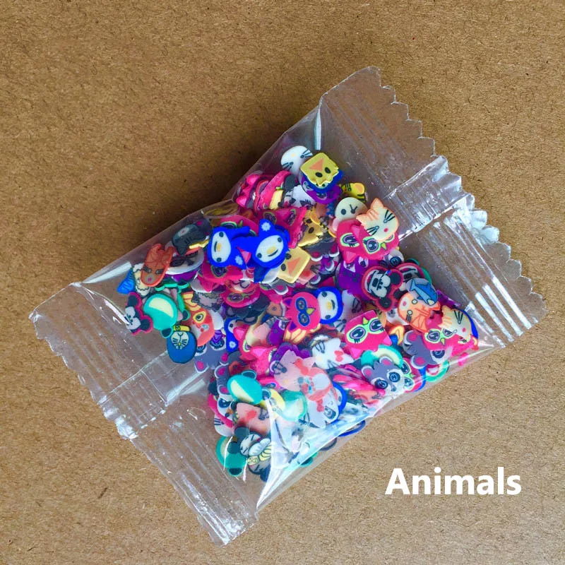 animal TOFOCO 12 цветов ломтики пушистый блеск DIY принадлежности вспомогательный порошок Наполнитель игрушки для детей Lizun антистресс мягкая глина - Цвет: animal
