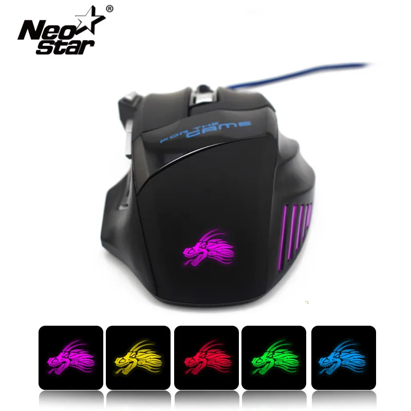 

Wire Mouse 7 Buttons 5500 DPI Gaming Mouse Computer Gamer Mice for PC Laptop Notebook Game Gamer