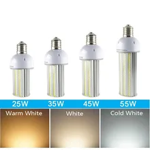 Светодиодный лампочка для наружного освещения 25 W 35 W 45 W 55 W E27/E40 светодиодный уличное светодиодное освещение мозоли E26 E39 светодиодный освещение на парковку 130LM/W