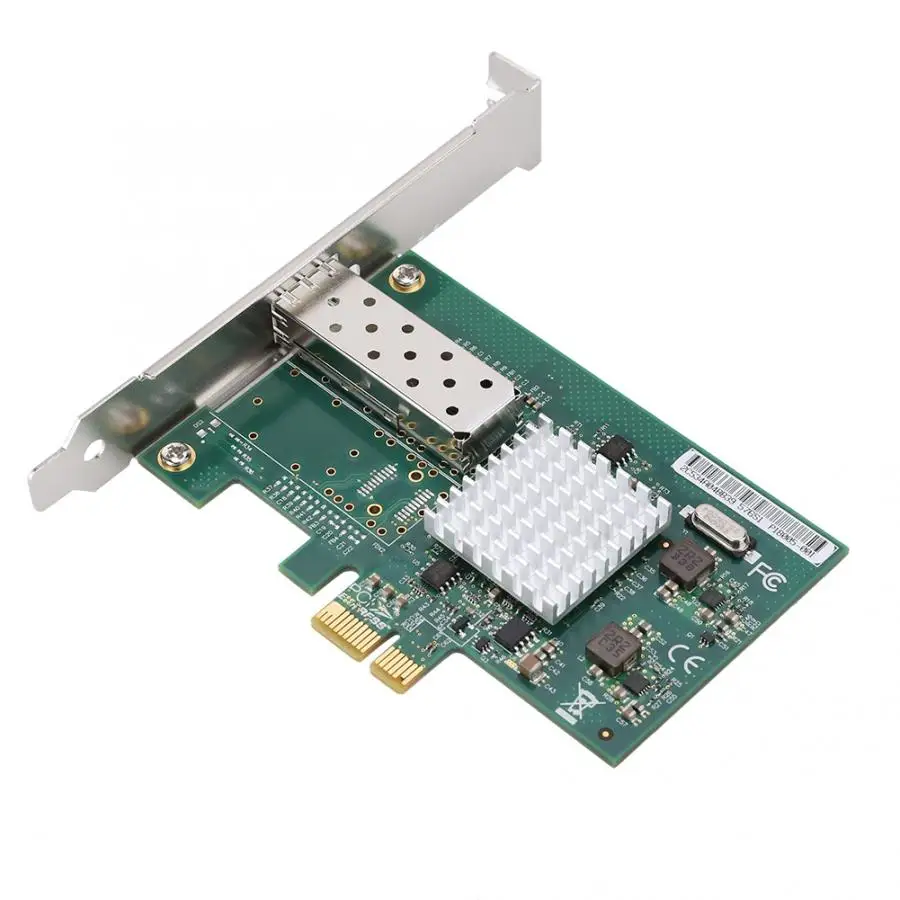 Для Intel 82576EB PCI-E один Порты и разъёмы гигабитный сетевой карты волоконно-оптический адаптер E1G42EF 10/100/1000 Мбит/с Скорость передачи данных