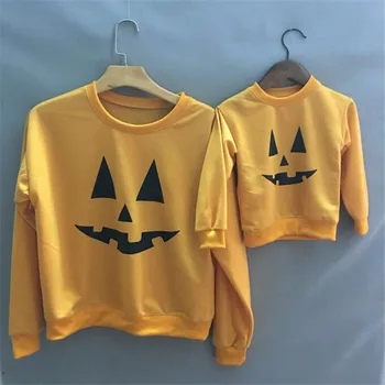 

Hot Halloween Clothes Outfits Pumkin Print Hoodies Women Sweatshirts 2017 New Winter Cotton Hoody Sweatshirt Sudaderas Mujer