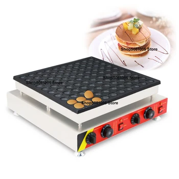 

100 Pcs Commercial Use 110v 220v Dutch Pancakes Maker Non-stick Poffertjes Maker Machine Mini Waffle Baker