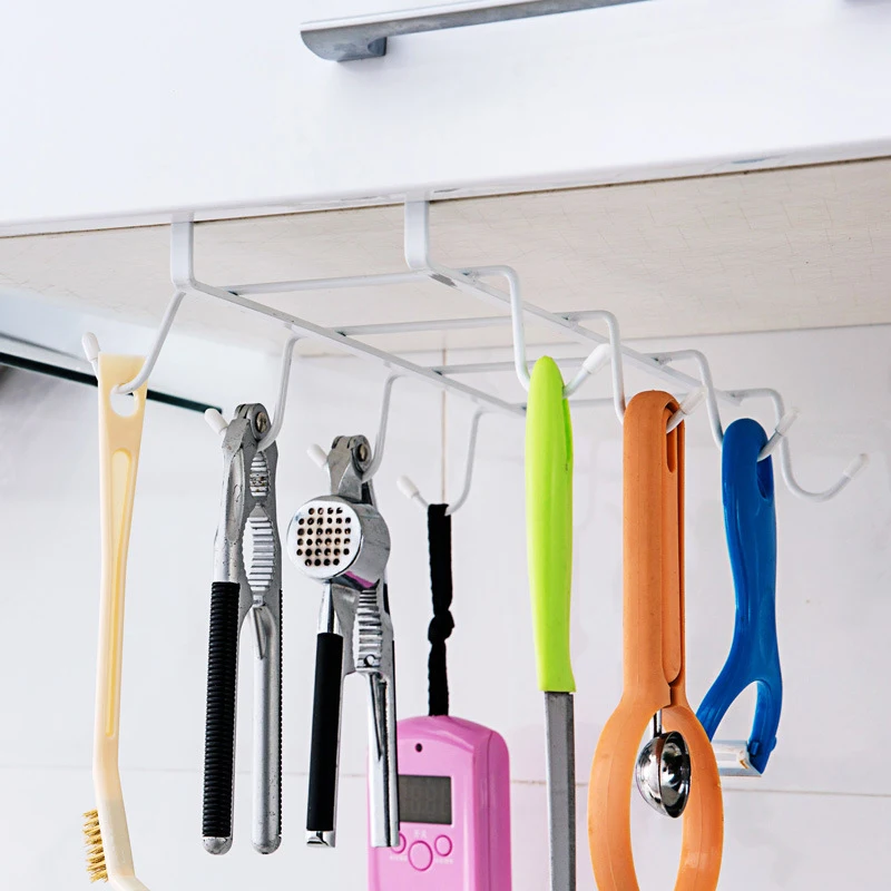 Kitchen Hanging Organizer Under Shelf for 8 Mug Rack Storage Holder Hanging Cup Frame/Hanging