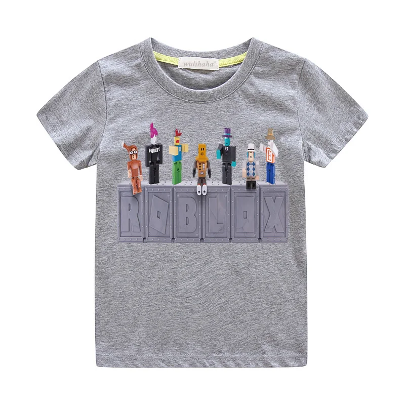 

Boys Short Sleeve Roblox T-shirts Girls White Casual Summer Tshirts Costume Children Clothing Tee Tops Kids Print T Shirts ZA047