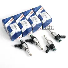 Frete Grátis 4x Injetores De Combustível Bos ch AUDI Genuíno Para V W Golf G TI MK7 A3 A4 A5 2.0 TFSI DCNT (OE # 06L 906 036 k)