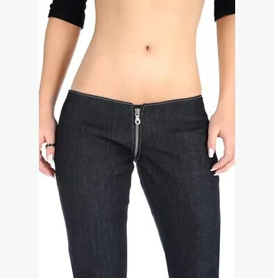 full crotch zipper jeans