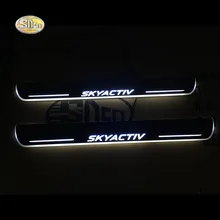 SNCN светодиодный порог для Mazda 6- светодиодный движущийся светильник s дверная накладка Добро пожаловать подсветка порога двери Добро пожаловать педаль