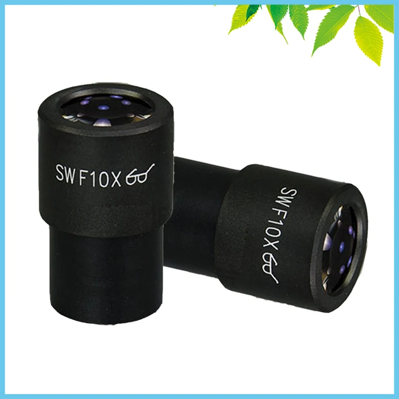 

2 PCS Stereo Microscope SWF10X 23mm Large Field of View Ultra High Eye Point Wide Angle Field Eyepiece