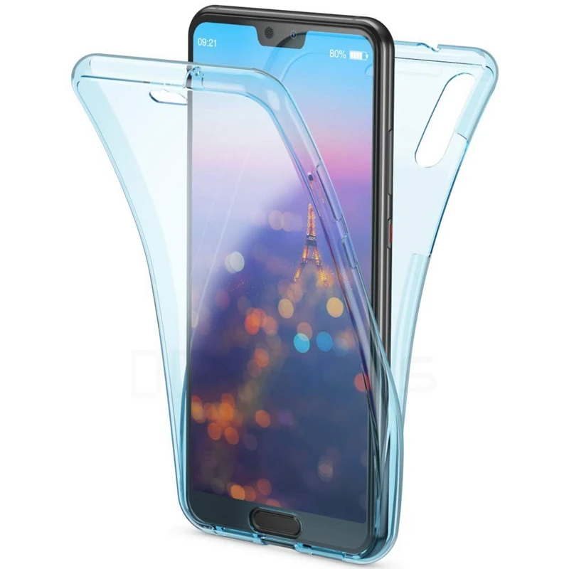 Двойной передний + Задний защитный силиконовый чехол для Huawei Honor 10i HRY LX1T P30 Lite MAR LX1M