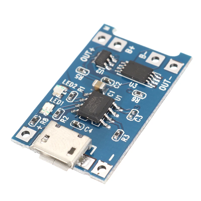 

Jiguoor 1PC Upgrade Version 3.2V/3.7V/4.2V USB Li-ion Battery Charger Module Board With Protected Function Integrated Circuits