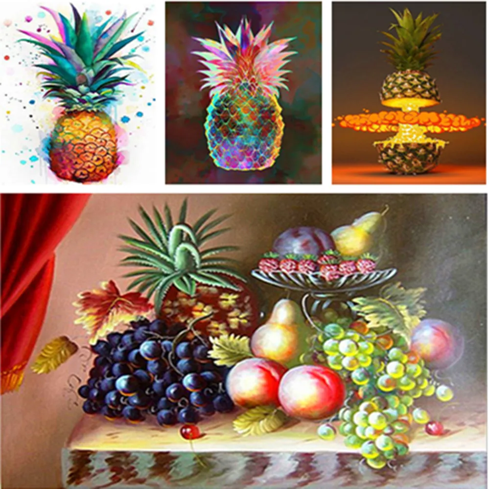 Full Square 5D DIY Diamond Painting "pineapple" Diamond Embroidery