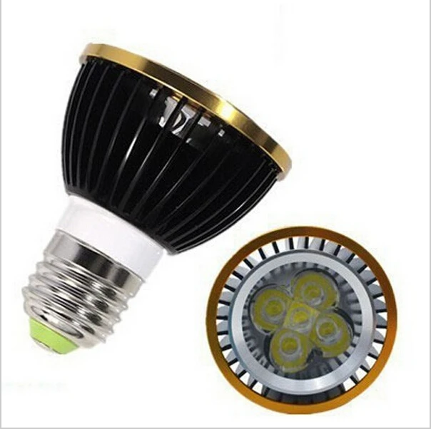 

DHL Free shipping sale E27 PAR20 5W LED spotlight ,AC85-265V,500LM,2 years warranty,5*1w led bulb,lamp