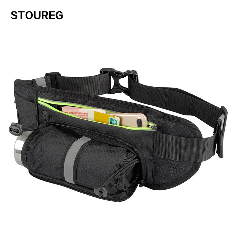 Waterproof Running Bag Sports Water Bottle Holder Running Waist Belt